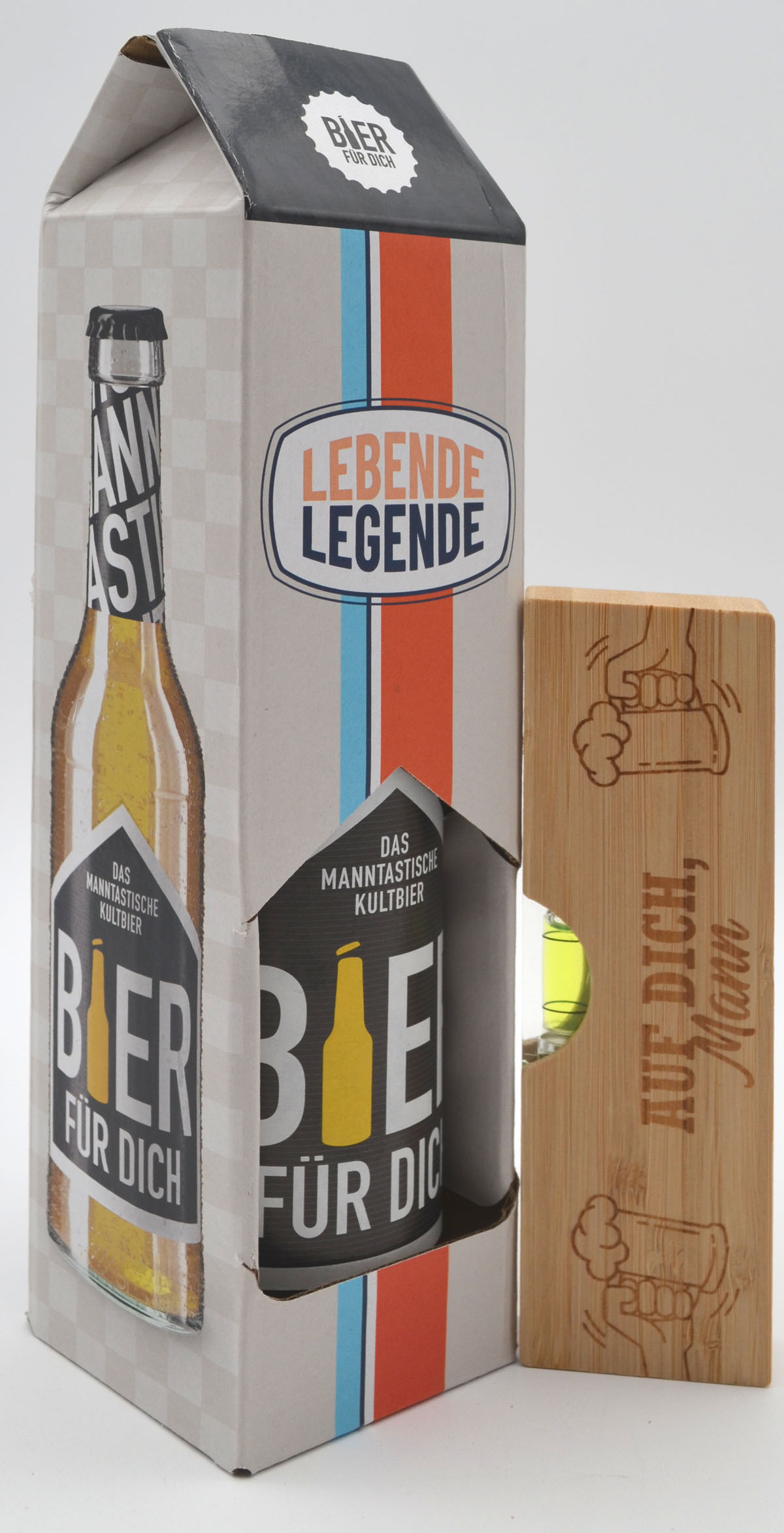 Männergeschenk Lebende Legende Bier 0,33 Wasserwaage-Öffner