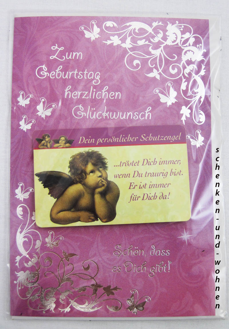 Geburtstagskarte Glückwunschkarte mit Schutzengelmotiv 51-4452