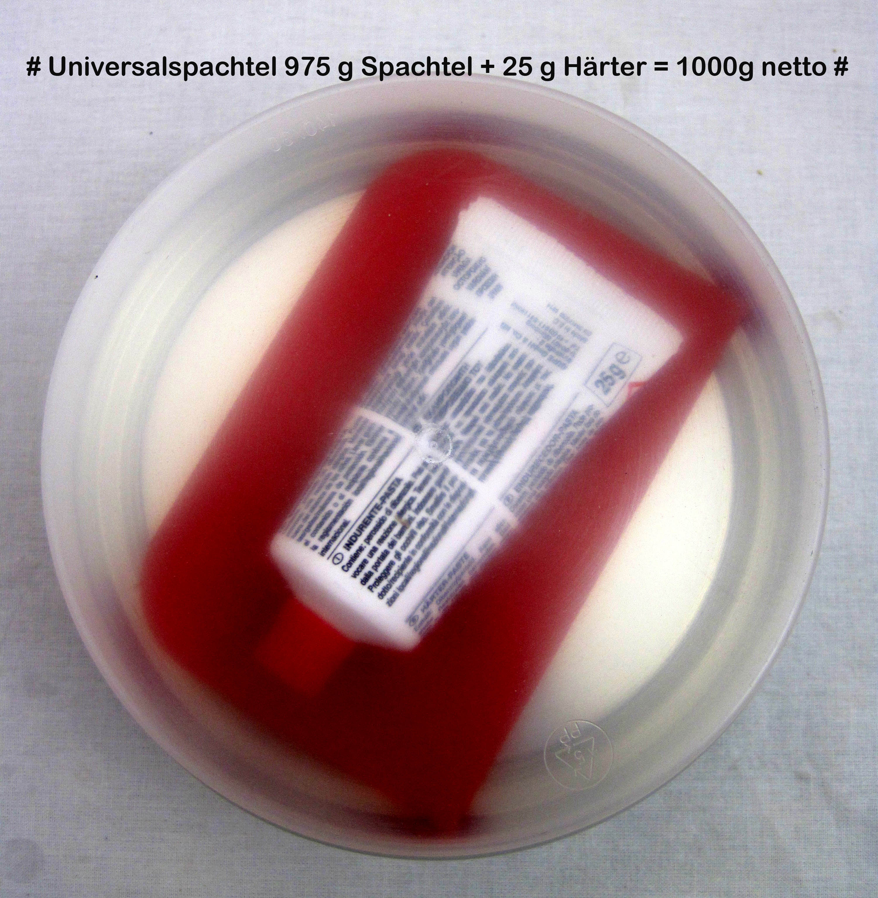 Universalspachtel 975 g plus 25 g Härter 1000 g netto