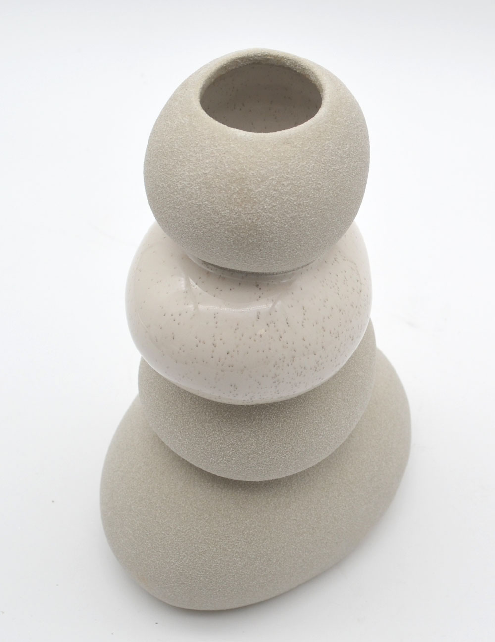 Keramik-Vase Steindaube "Stones" 20x14,5x10 cm (HxBxT) graubraun Keramik-Vase Steindaube "Stones" 20x14,5x10 cm (HxBxT) graubraun