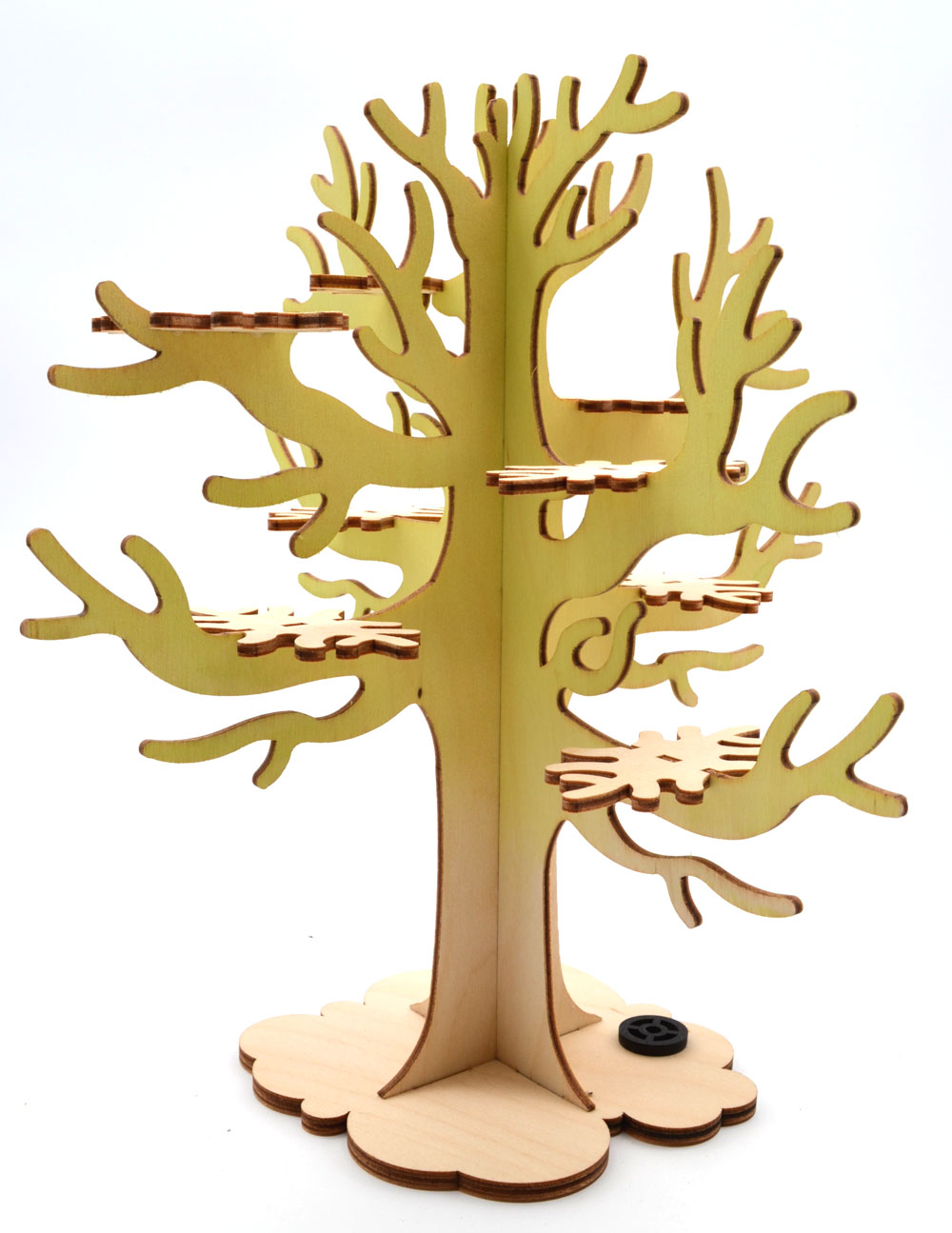 Eulenkinder Baum Sperrholzbaum 25x23x23 cm (HxBxT)