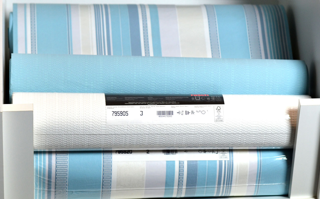 Vliestapete weiß Uni 795905 Kombitapete Eurorolle