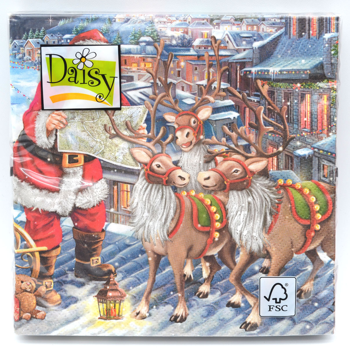 Weihnachts-Lunch-Servietten Rentiere 20 Stück 33 x 33 cm 