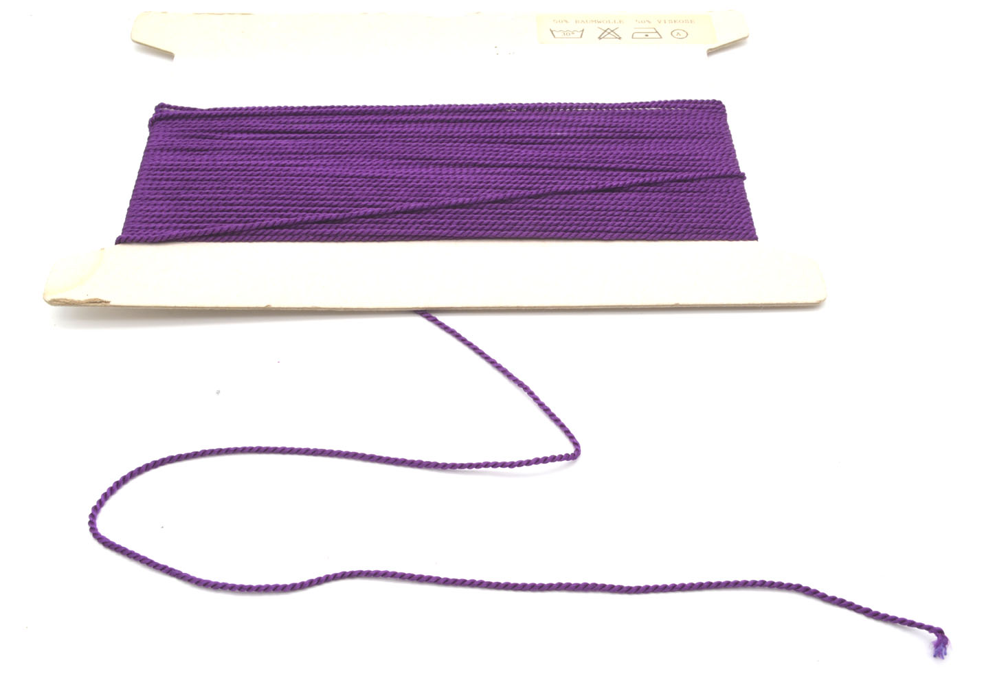 3 m Kordel gedreht 2 mm lila