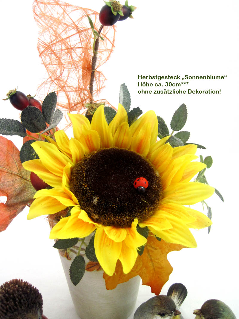 herbstgesteck_sonnenblume-3 Herbstgesteck Sonnenblume im Keramiktopf ca. 30cm hoch