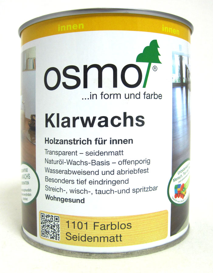 Osmo Klarwachs 1101 Farblos seidenmatt 750ml