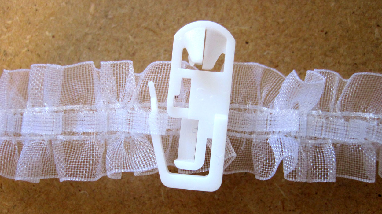 Gardinenband Universalband Kräuselband 22 mm breit volltransparent