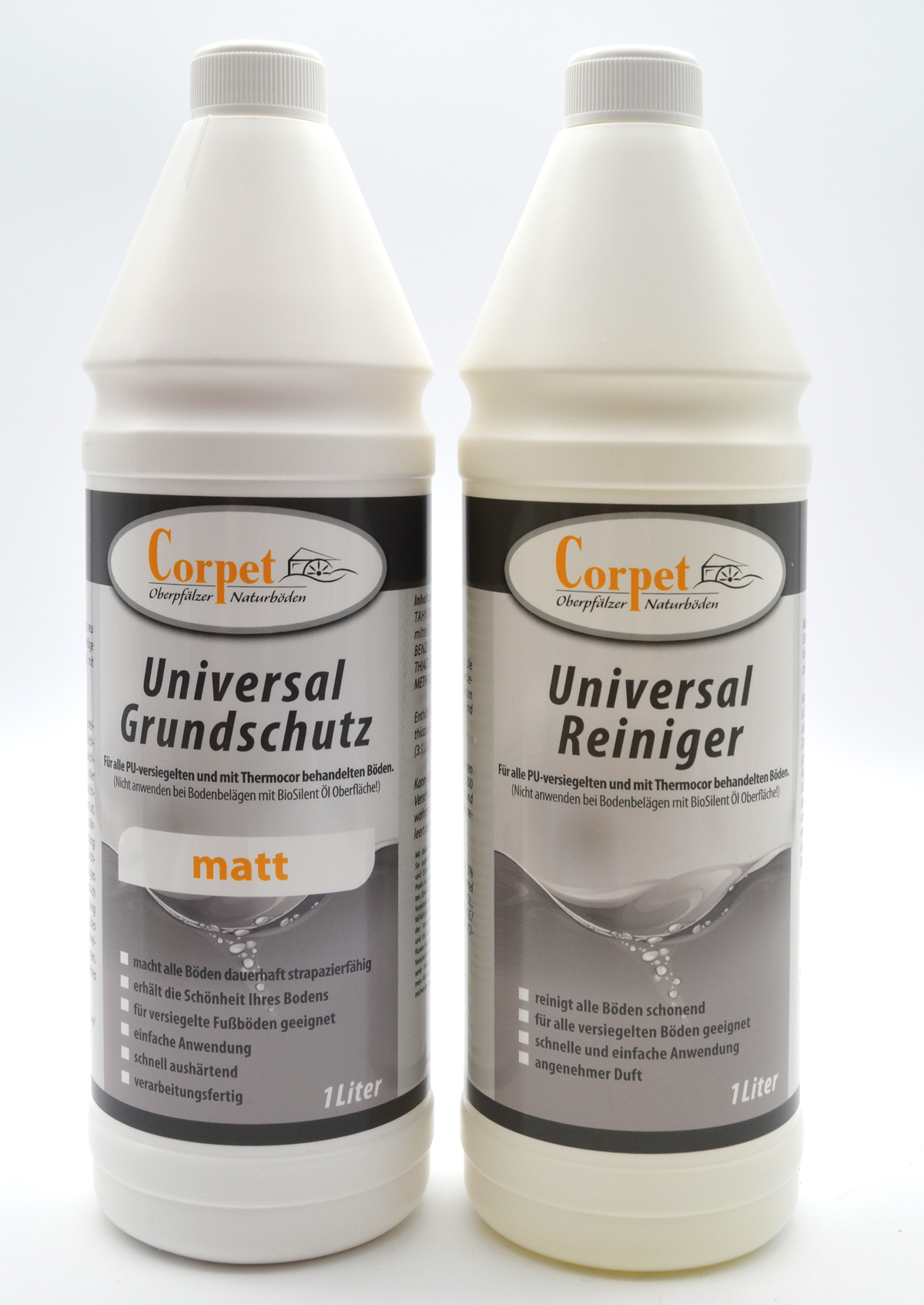 Universal Pflege und Reinigung - Set für Bodenbeläge je 1 l