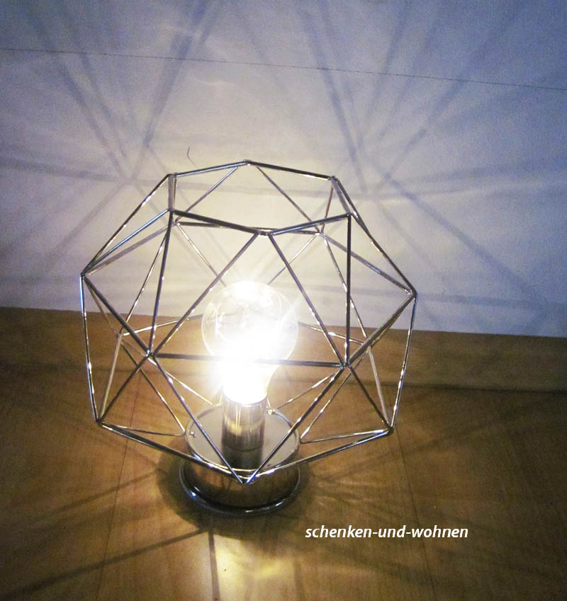 553431_metalllampe_silber_d1 Retro-Nostalgie-Metall-Lampe silber, batteriebetrieben ca. 20 x 20 x 21 cm