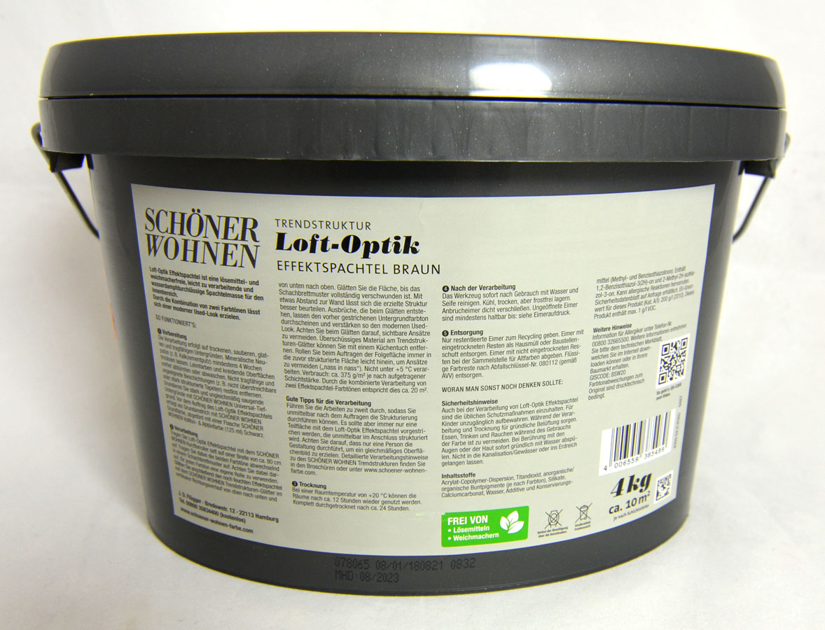 Loft-Optik braun und grau je 4 kg Moderner Used-Look