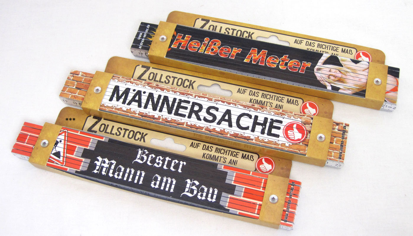 Zollstock Männersache, mehrfarbig 30201