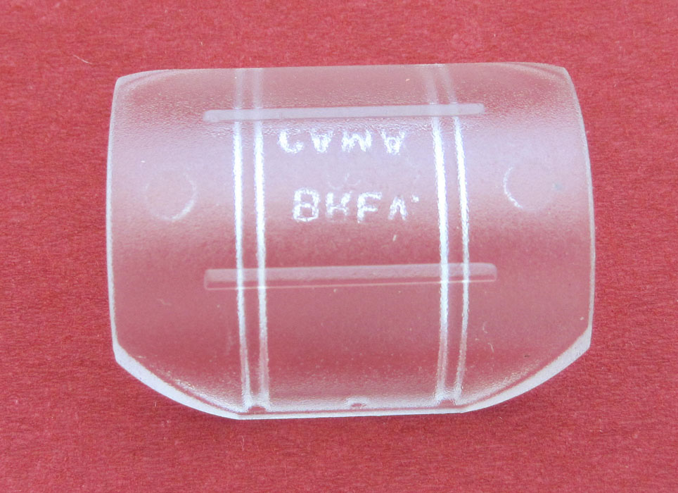 1 Schlaufengleiter transparent für Stangendurchmesser 16-25 mm
