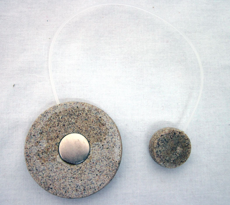 Magnethalter 2976 Farbe beige 0002 rund