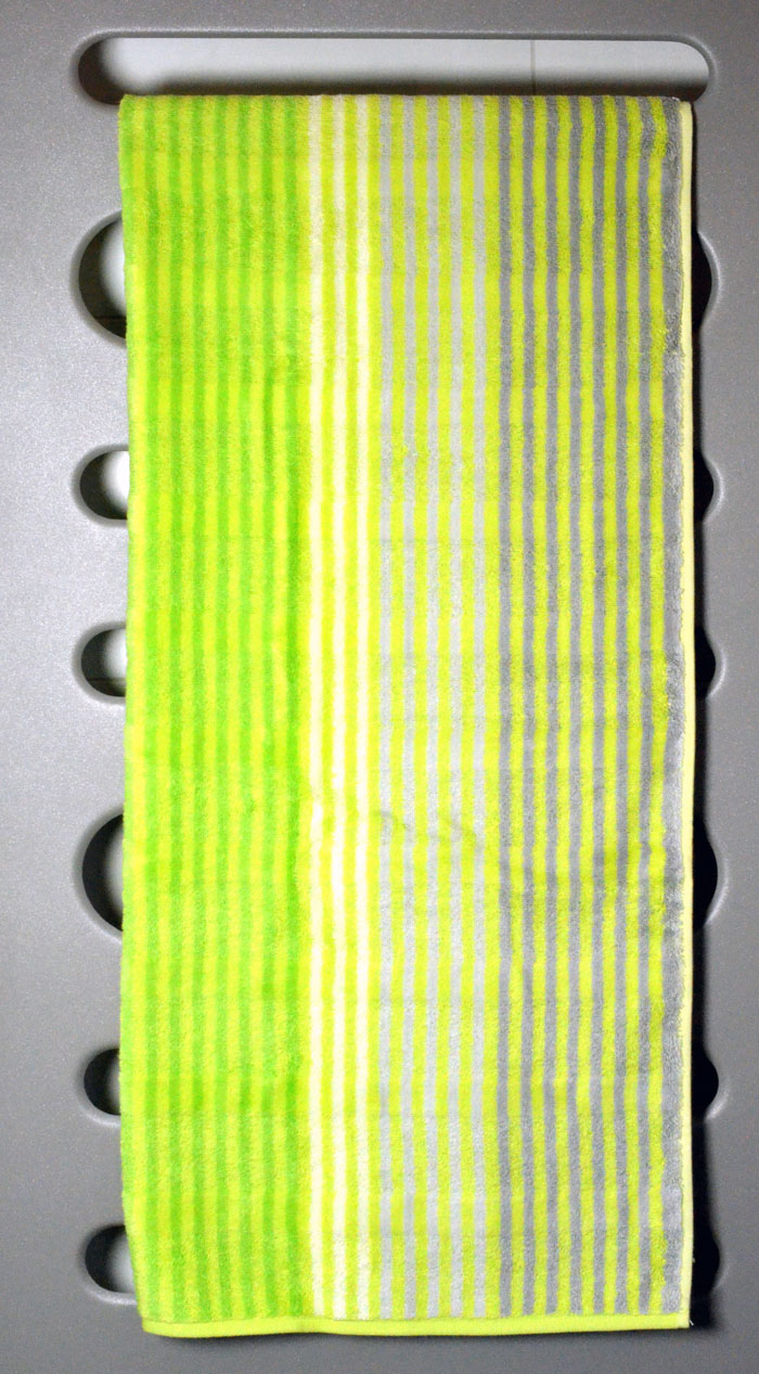 1056-045_dt_80x150 Duschtuch Noblesse Cashmere Streifen, Kiwi ca. 80 x 150 cm