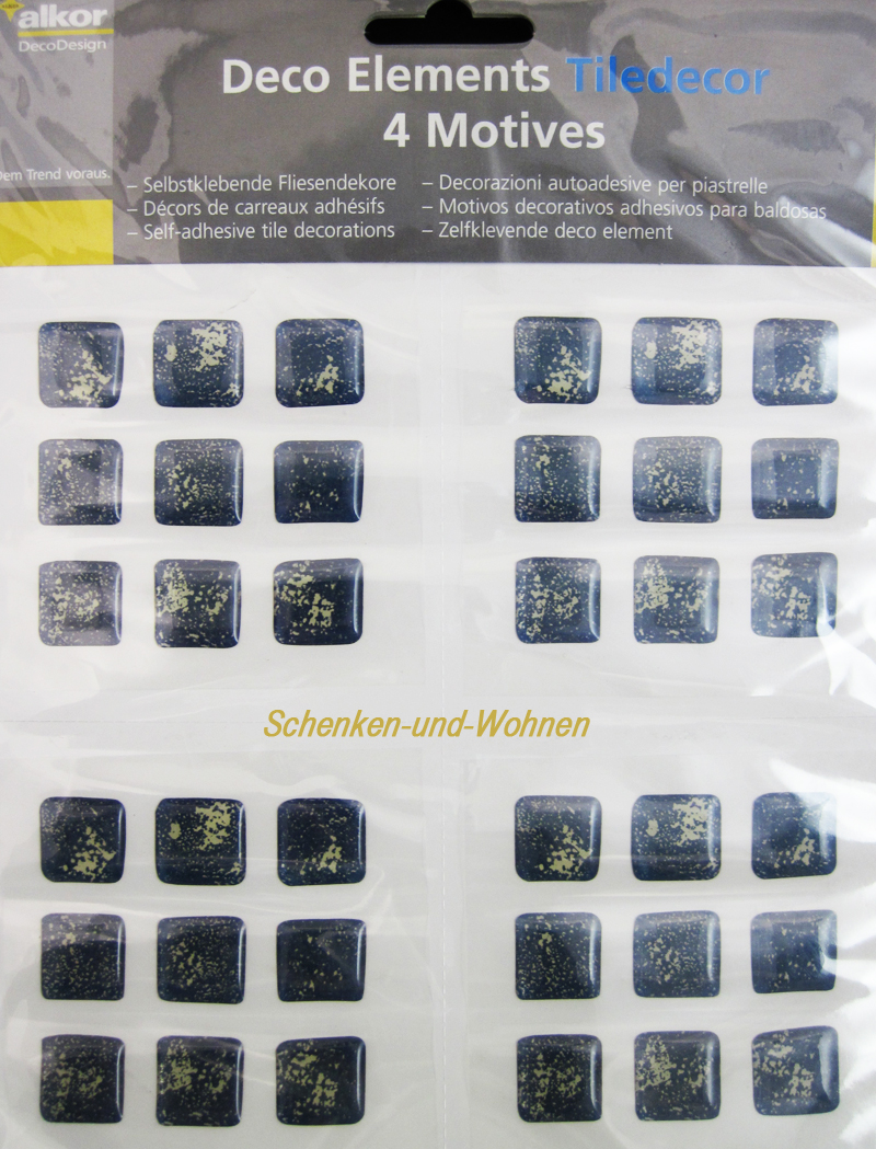 fliesendekor_fliese_blau_d27EyFbVGwnKDn6 Selbstklebende Fliesendekore Minifliese, Blau marmoriert ca. 1,6 cm x 1,6 cm