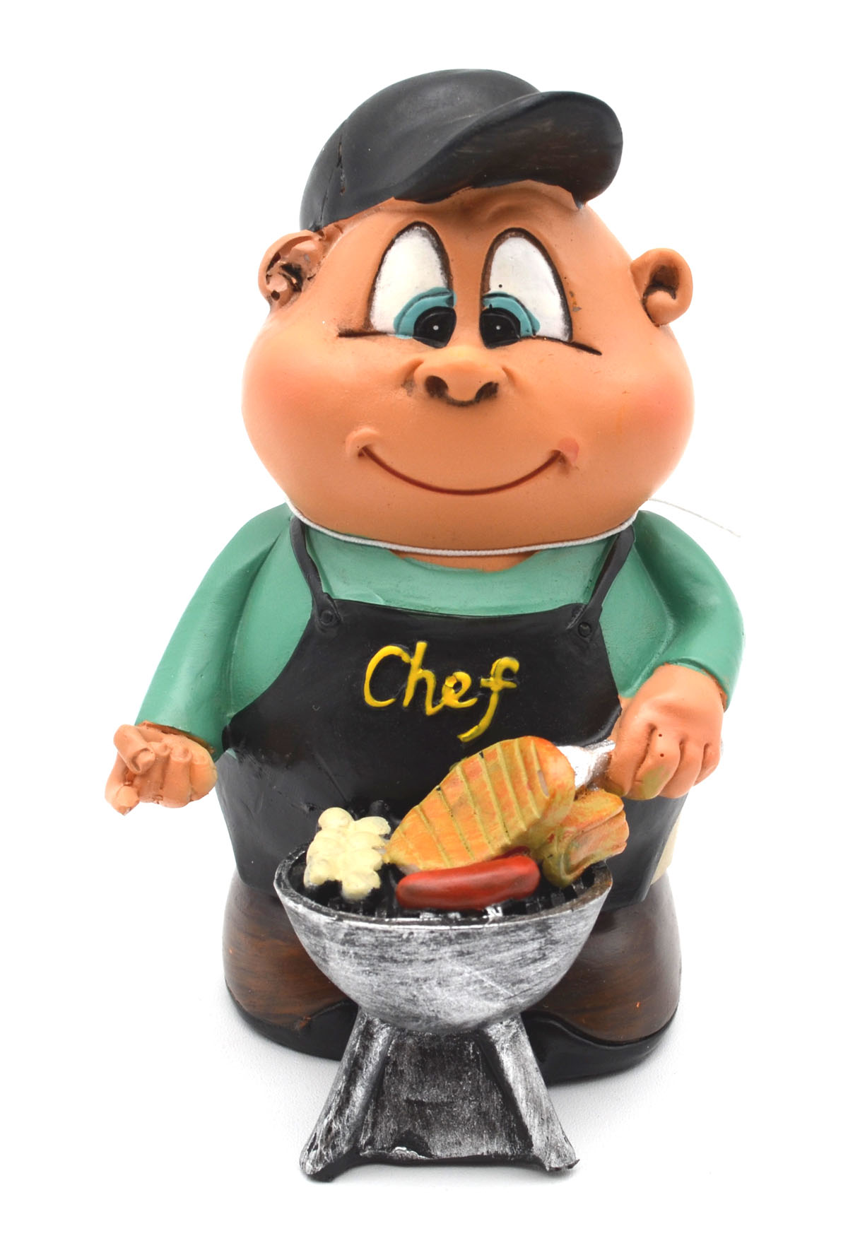 1 Spardose "Grillmeister" mehrfarbig, ca. 13 cm hoch