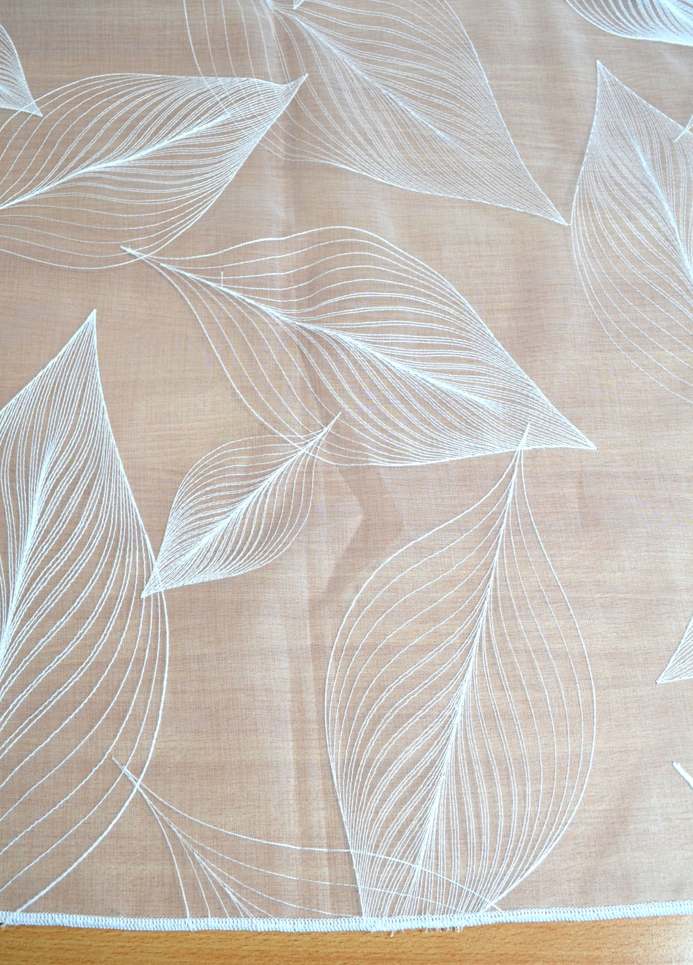 Stickereistores Meterware Kendra 3492 Höhe 300 cm weiss