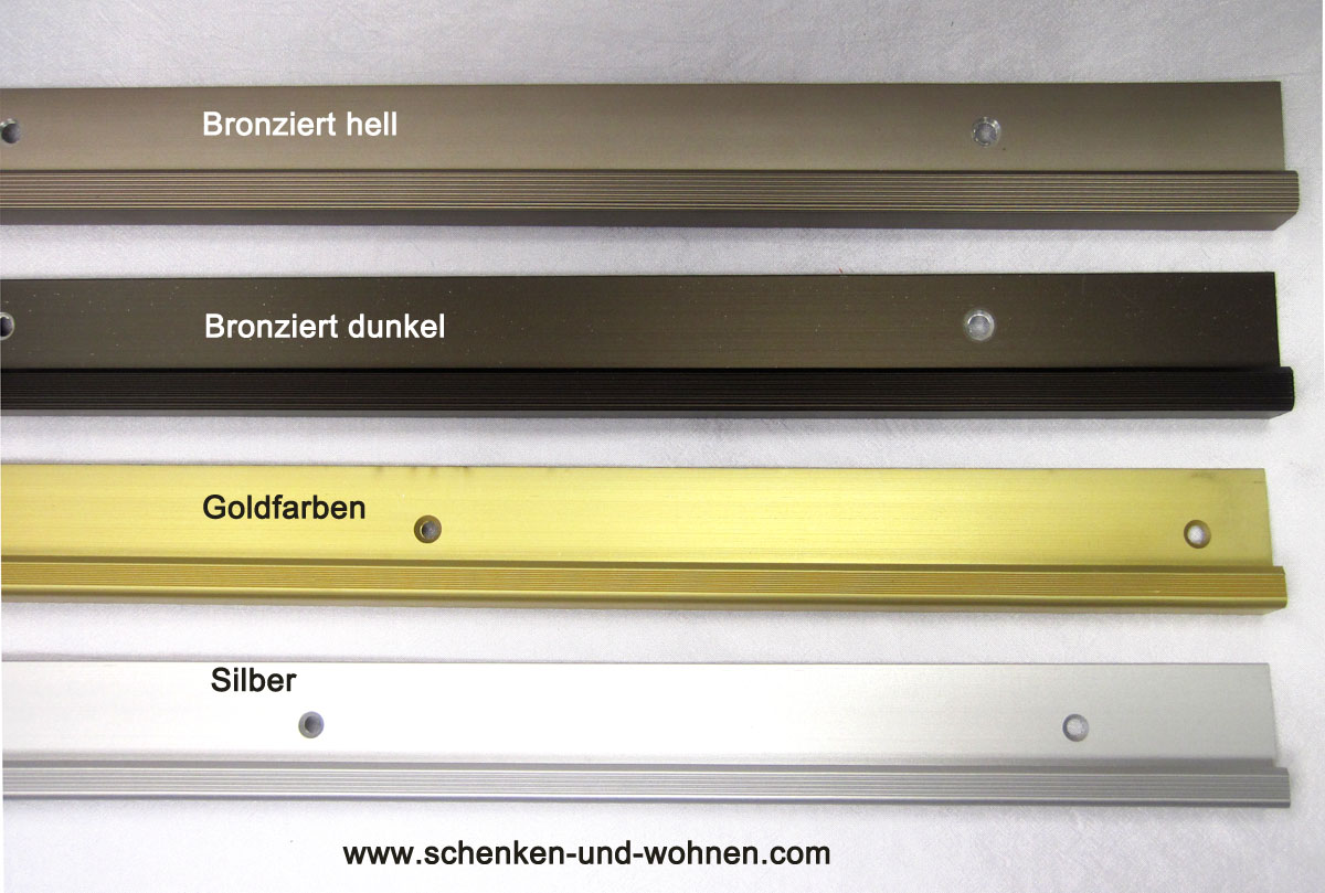 einschubprofil_mit_nase_1_2 Einschubprofil 5 mm mit Nase 1 m lang 28mm breit Alu Bronze dunkel