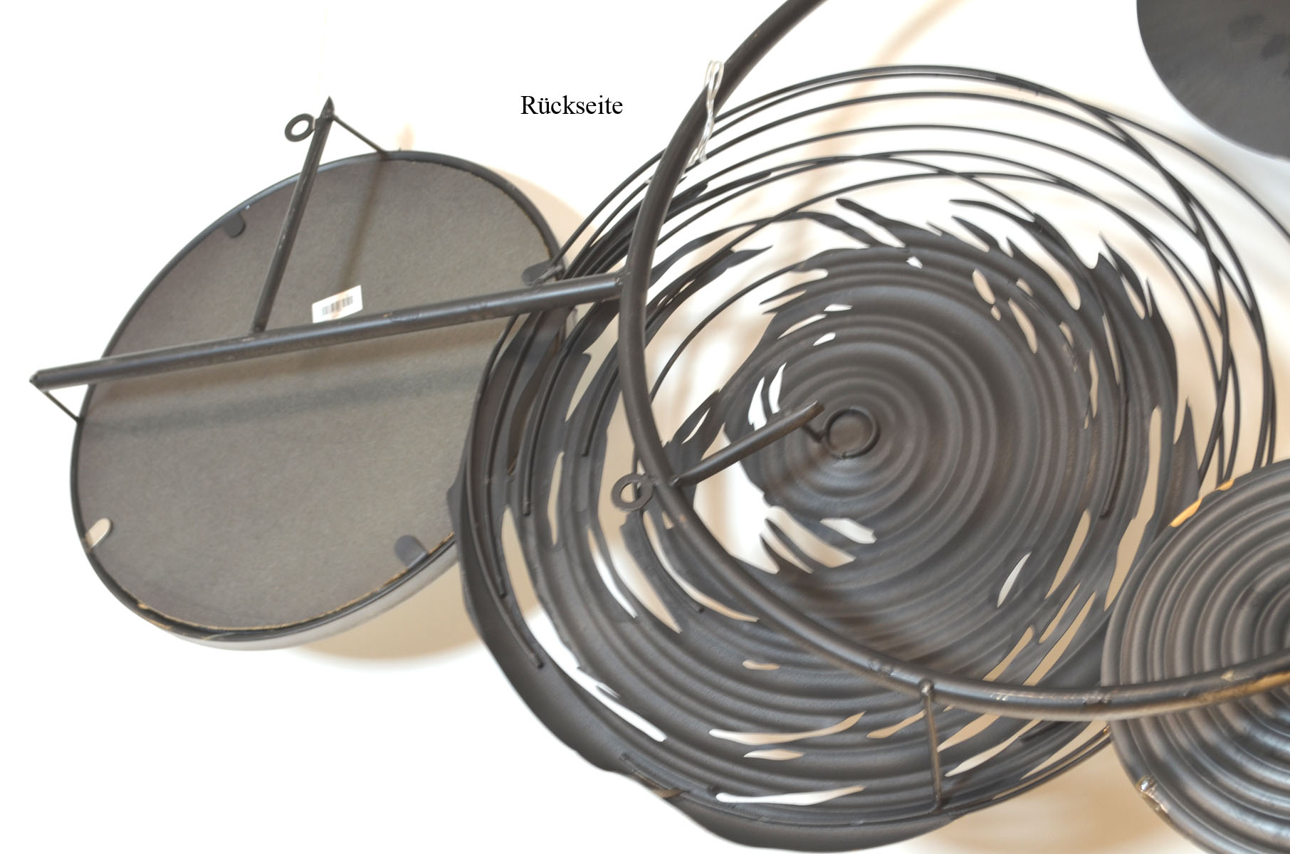 Wandrelief "Banks" Metall braun-gold-silber 83x58x8 cm (BxHxT)