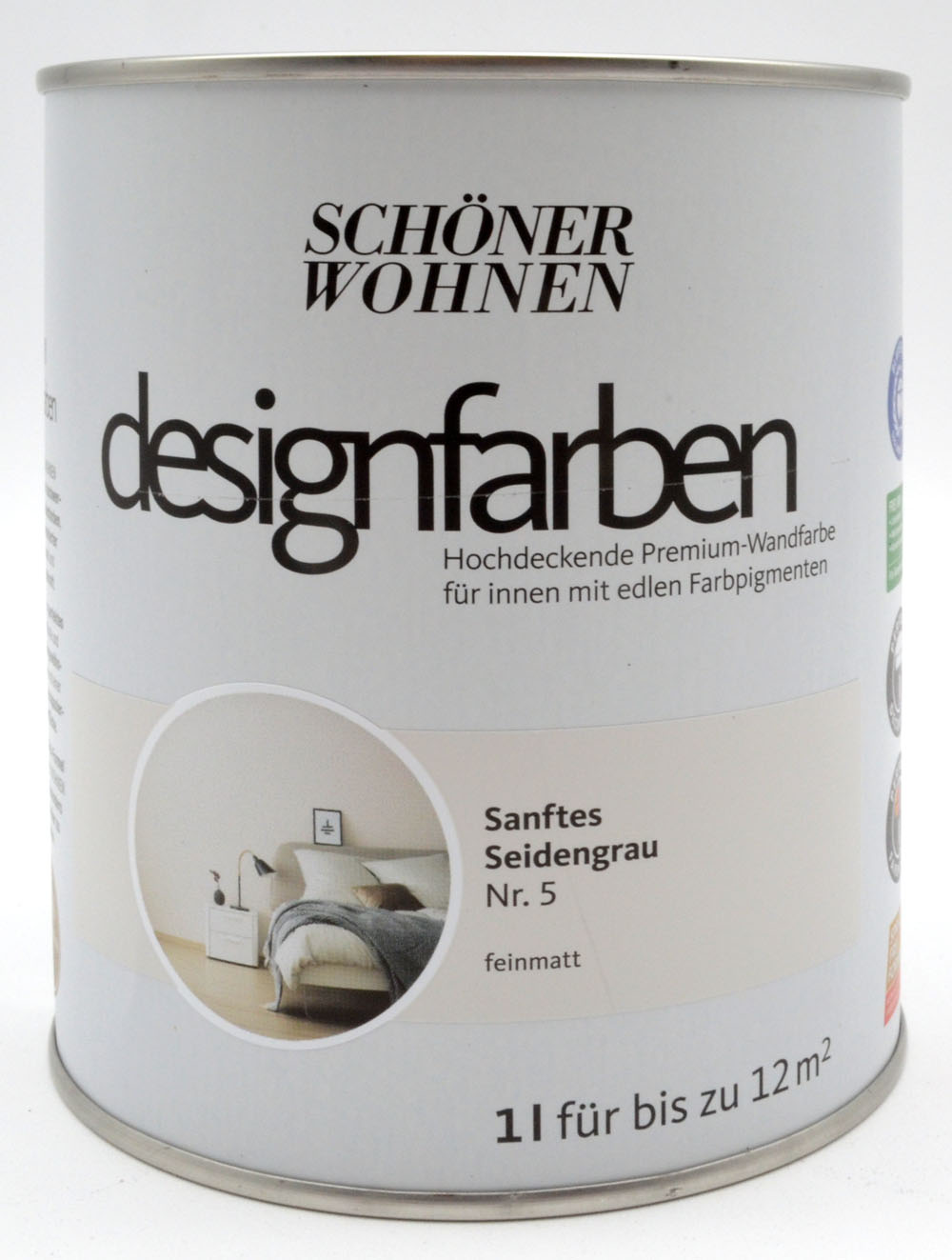 Designfarbe Sanftes Seidengrau Nr. 5 1,0 l
