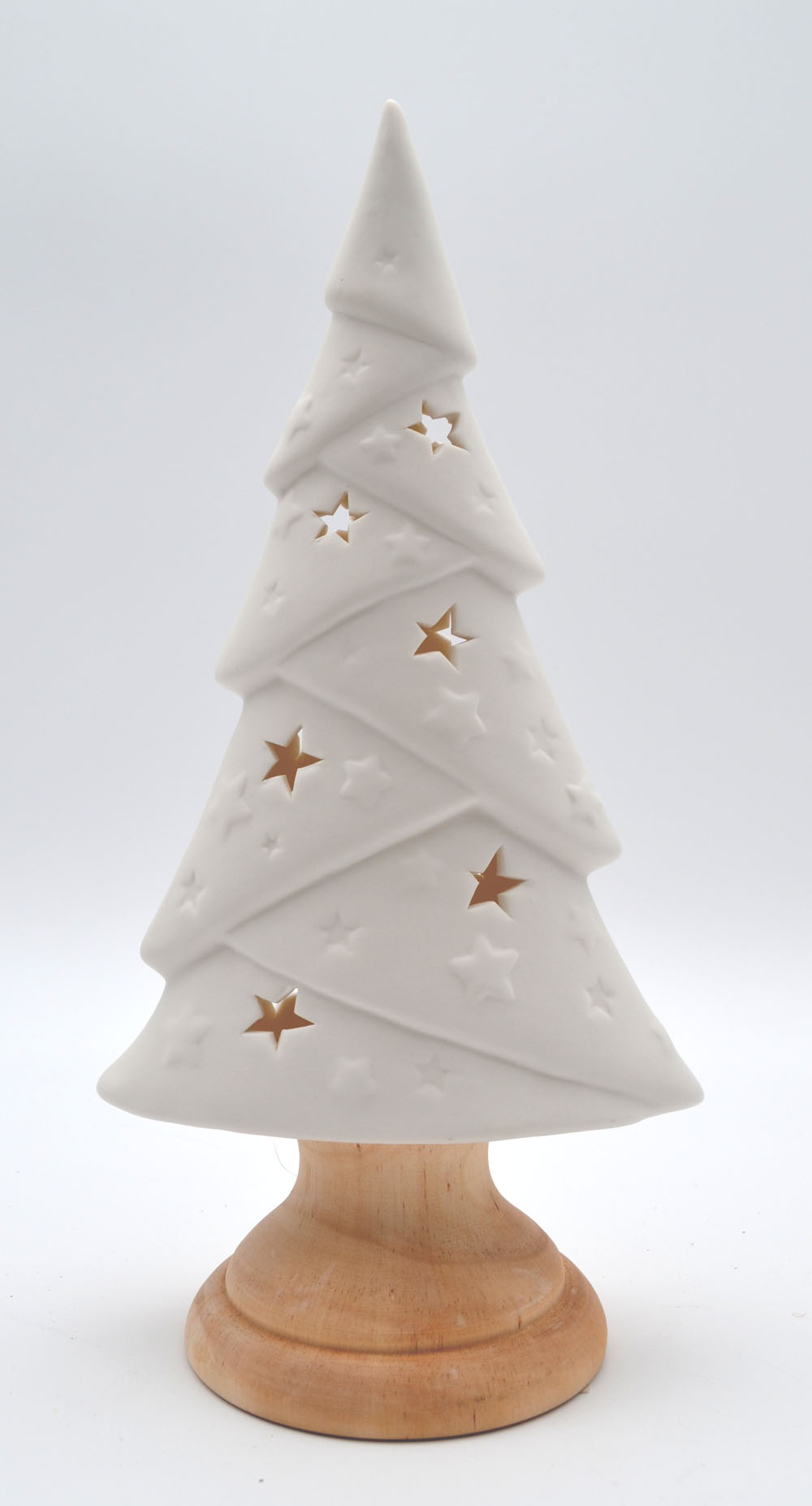 Baum mit LED Porzellan mit Holzfuß und Timer 27,5x13,5x9,5 cm (HxBxT) Baum mit LED Porzellan mit Holzfuß und Timer 27,5x13,5x9,5 cm (HxBxT)