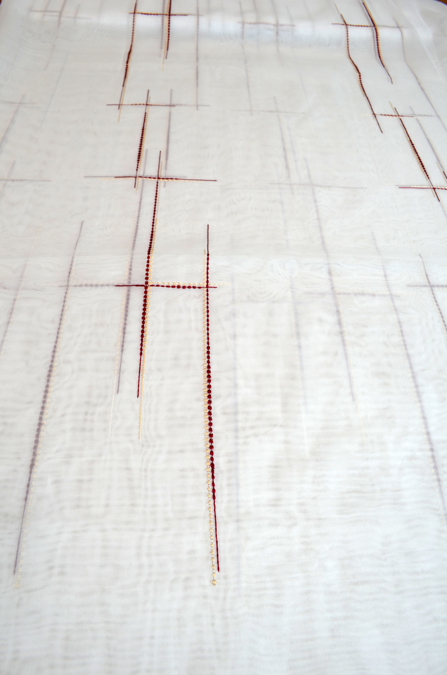 Gardinenrest Stores Stickerei 2,85 x 2,70 m (HxL)