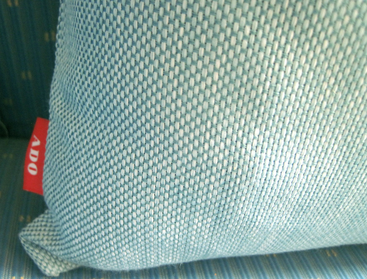 Deko-Kissen ohne Füllung 40 x 40 cm graublau