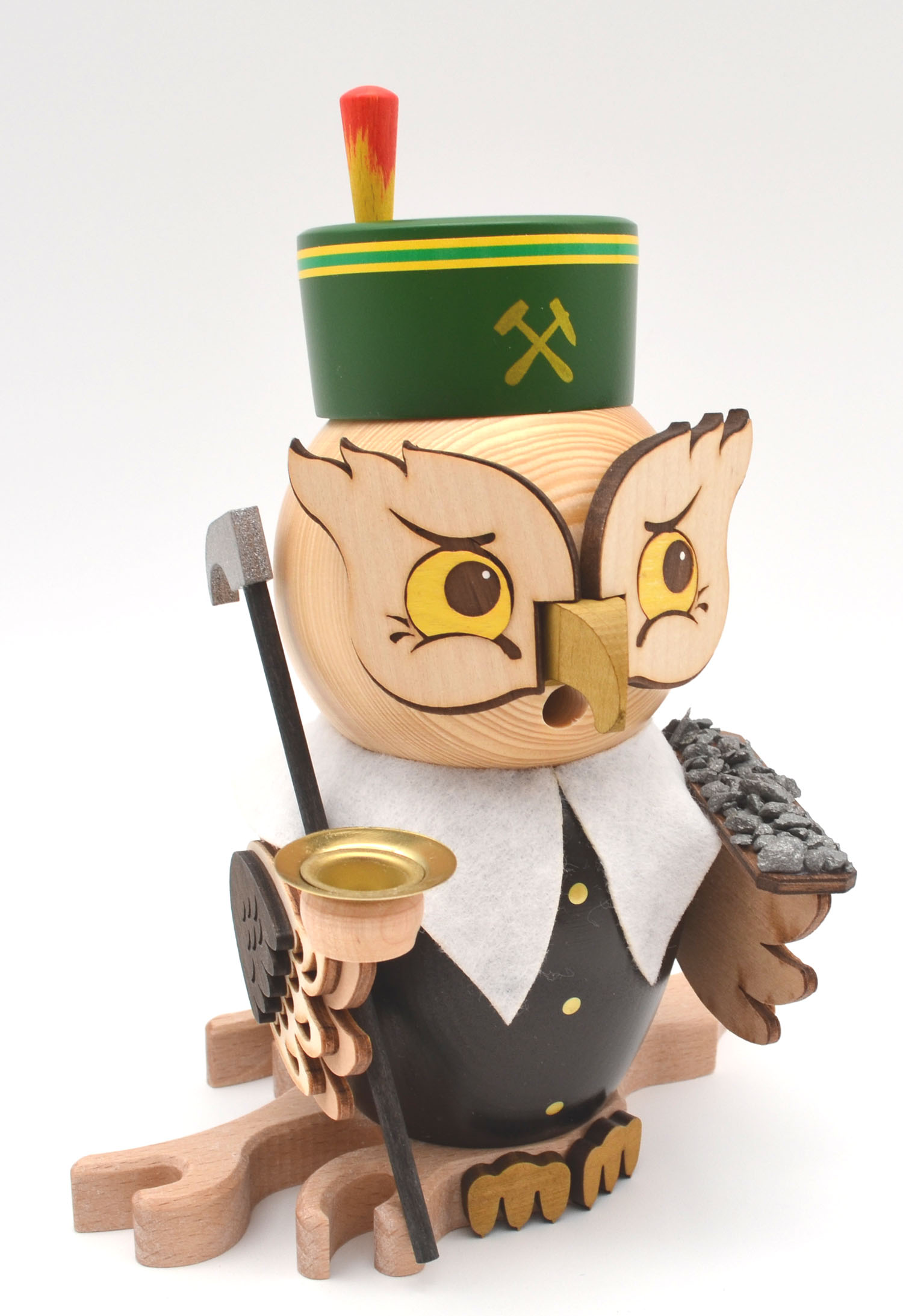 Raucheule Bergmann Rauchfigur ca. 15 cm - Neuheit 2026