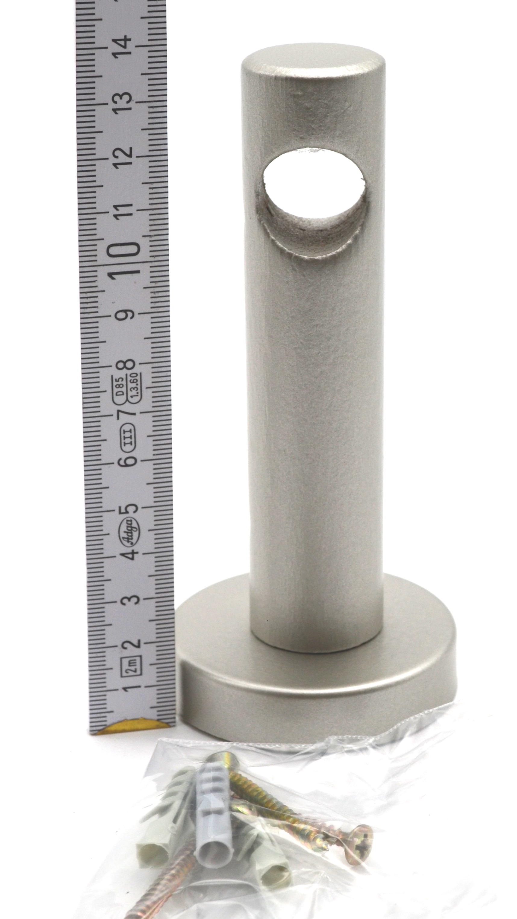 1 Holz-Träger geschlossen für Stilgarnituren Ø 20 mm silber WA 11,0 cm