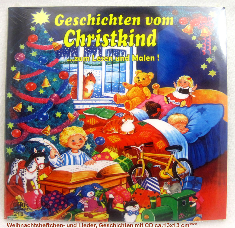 Weihnachtsheftchen Geschichten vom Christkind mit CD ca.13x13 cm