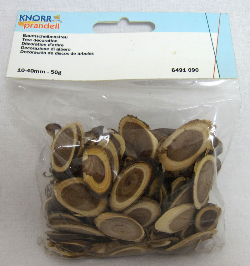 Baumscheiben Streuartikel 50g Natur-Braun, ca. 10-40mm