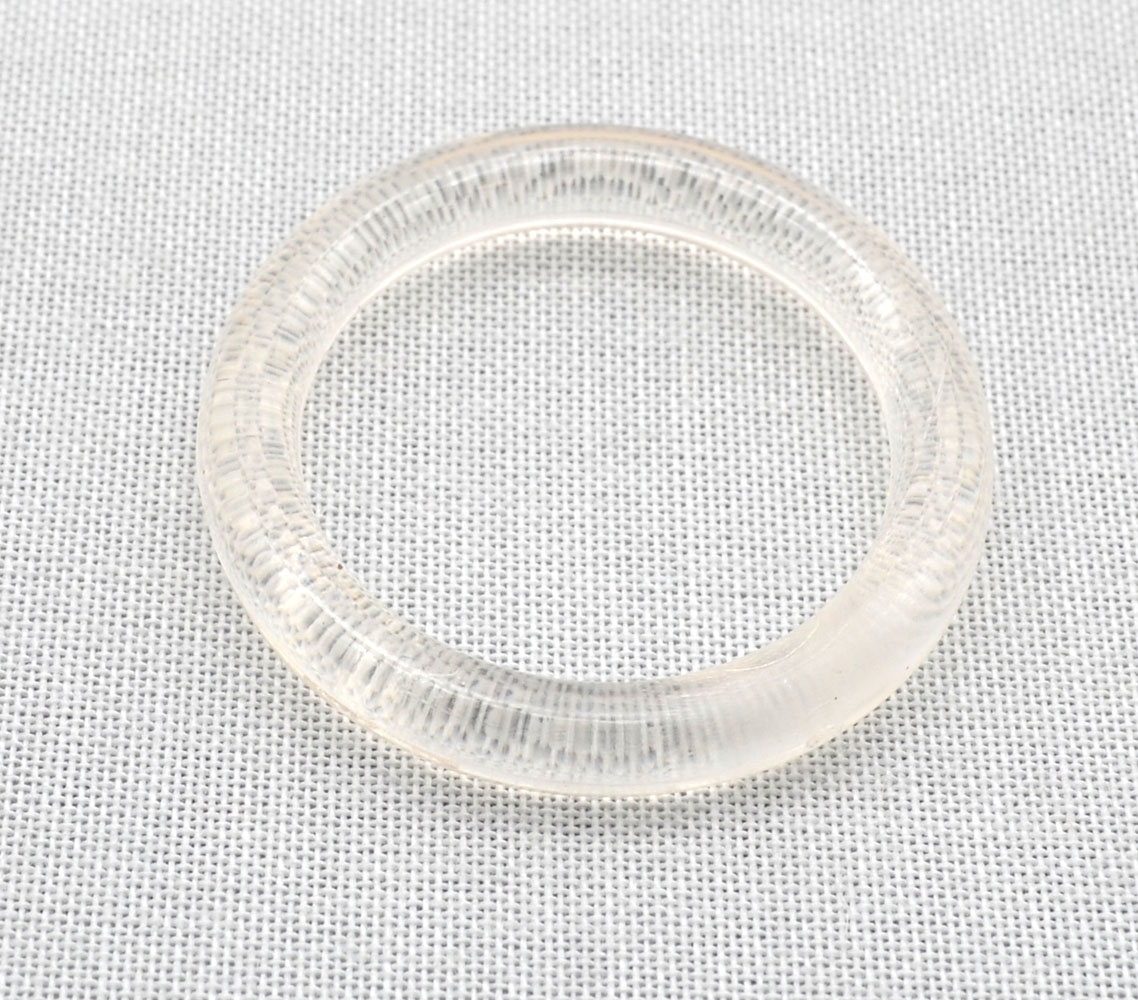 12 Kunststoffringe transparent für Stangen von 16-20 mm