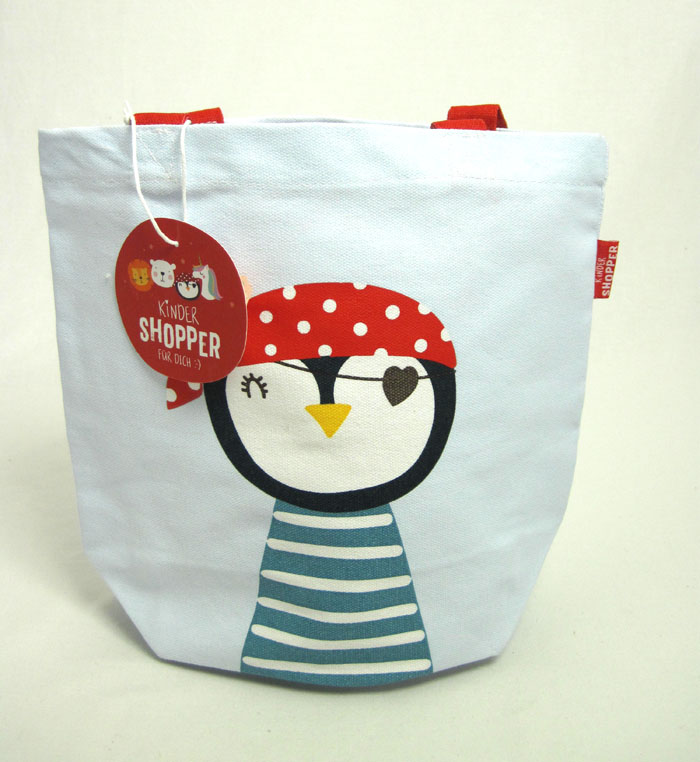 Kinder-Shopper-Tasche "Pirat" mehrfarbig ca. 24 x 9,5 x 21,5 cm