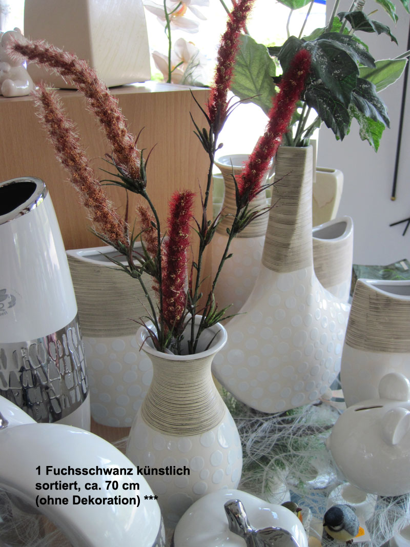 1 Fuchsschwanz künstlich, sortiert, ca. 70cm