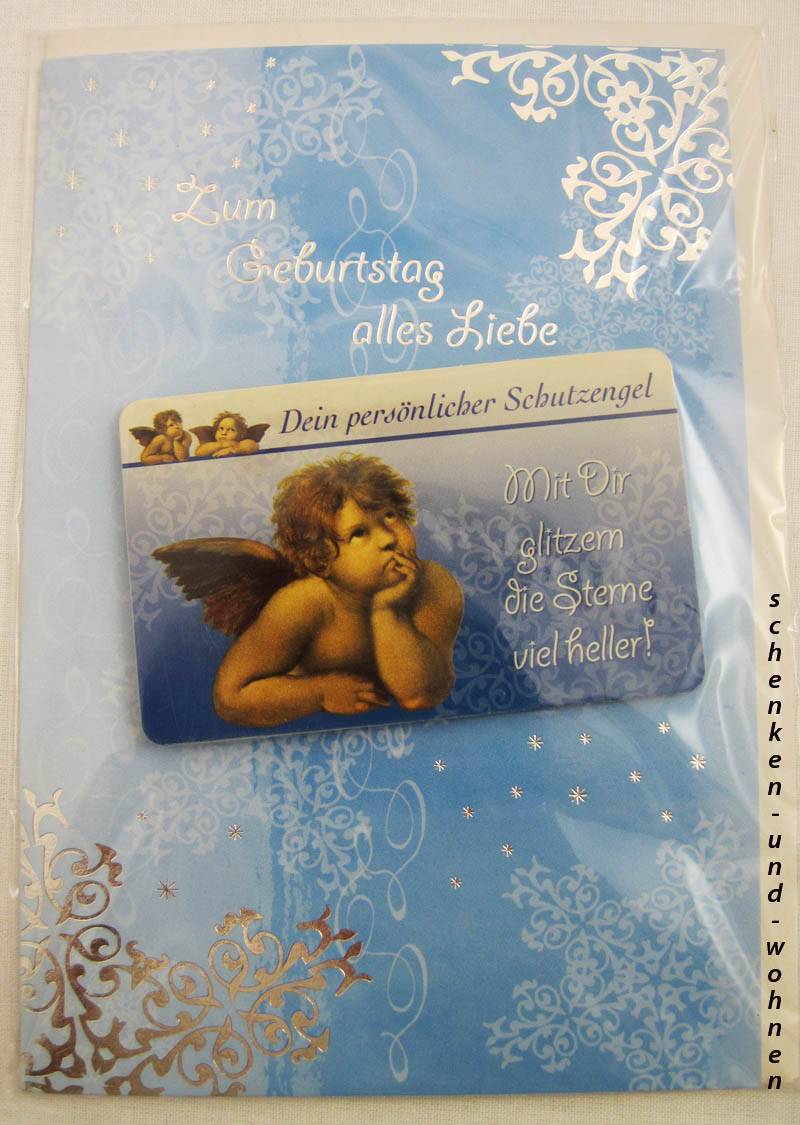 Geburtstagskarte Glückwunschkarte mit Schutzengelmotiv 51-4405