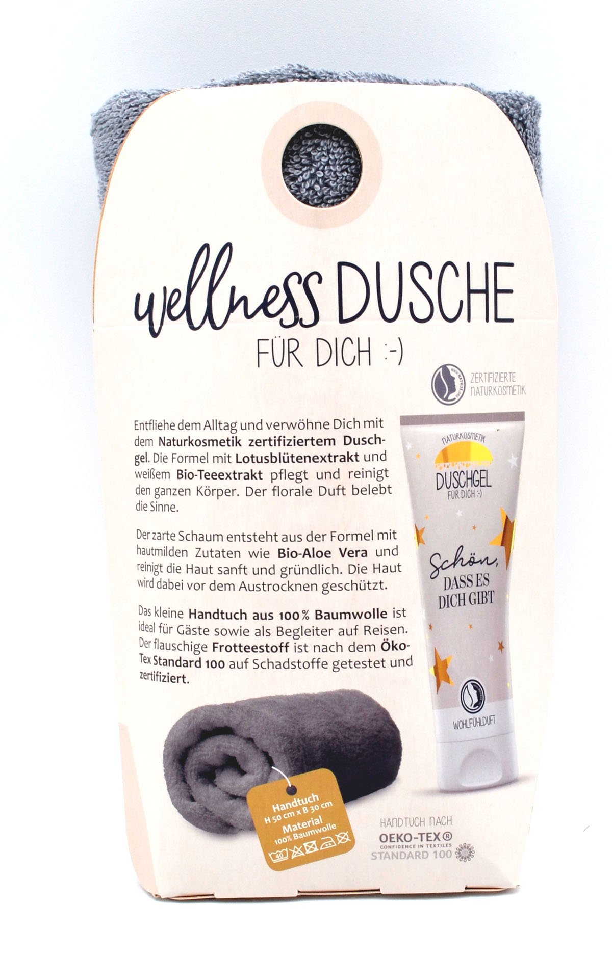 Weihnachtliche Wellness-Duschsets – Duschgel & Handtuch