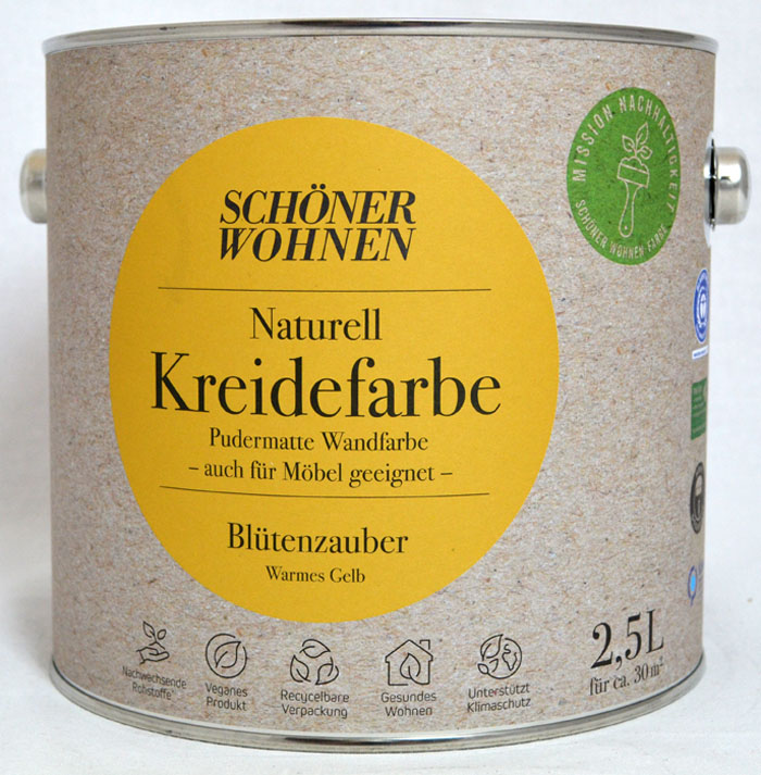 Naturell Kreidefarbe Blütenzauber 2,5 l