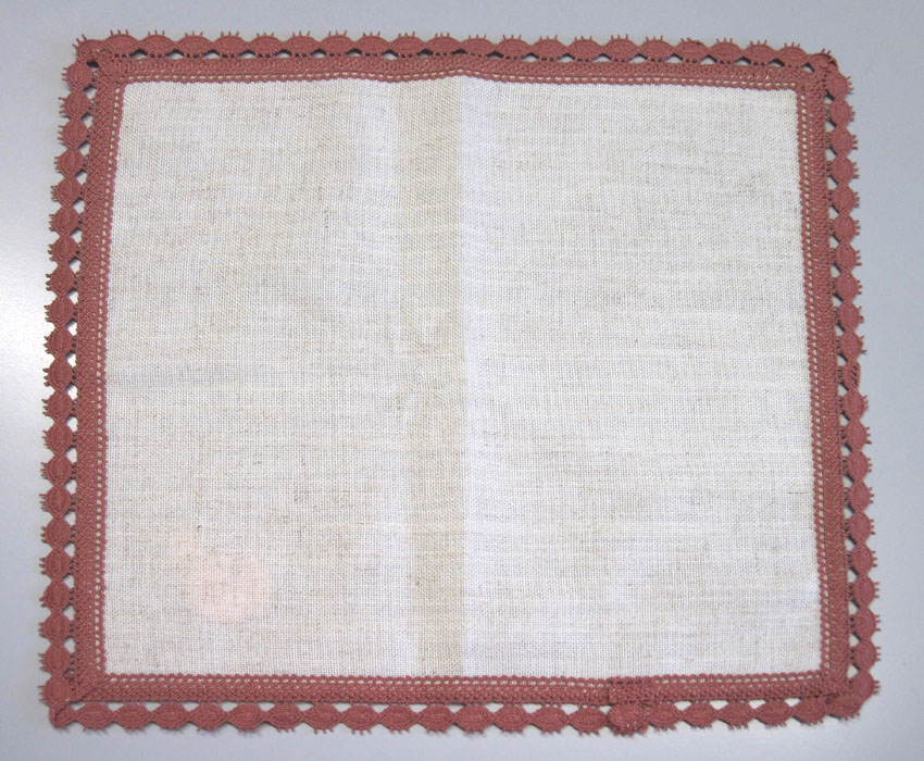 Deckchen Natur meliert - Rosenholz, ca. 32 x 32 cm B/L