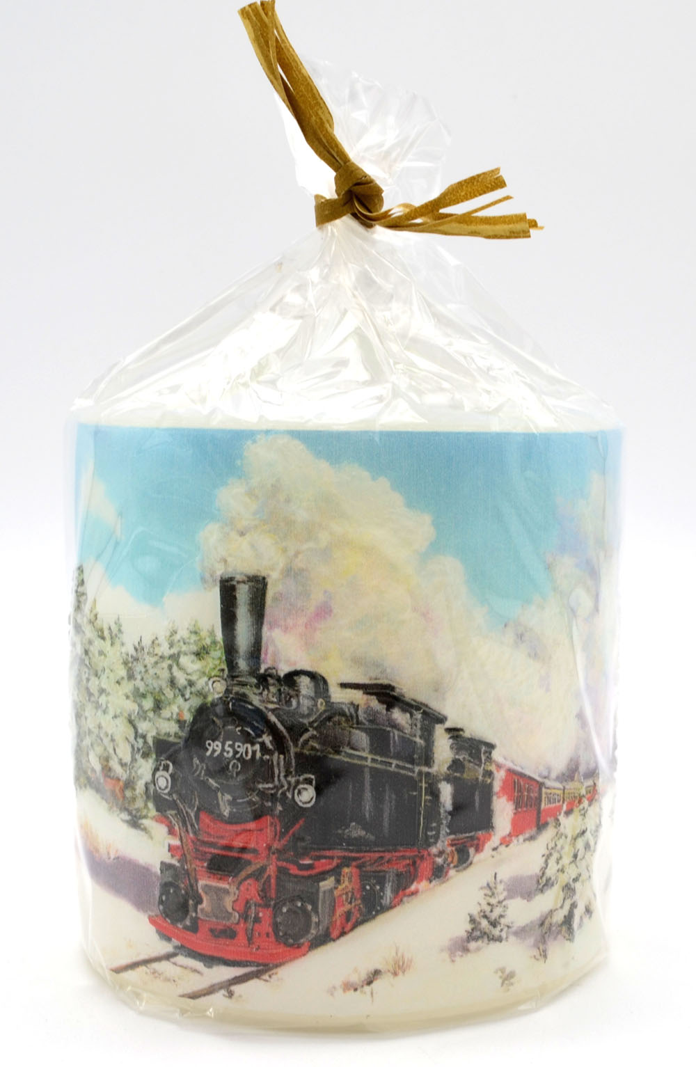 Lampionkerze Schmalspurbahn 10x10 cm (HxD)