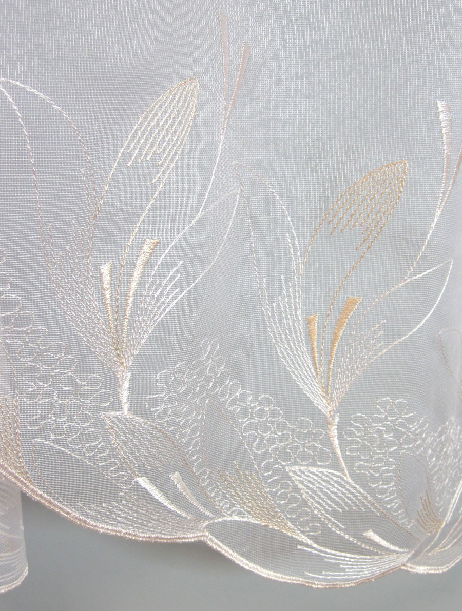 Stickereistores mit Bogen BxH 1,90 x 1,70 m weiß transparent