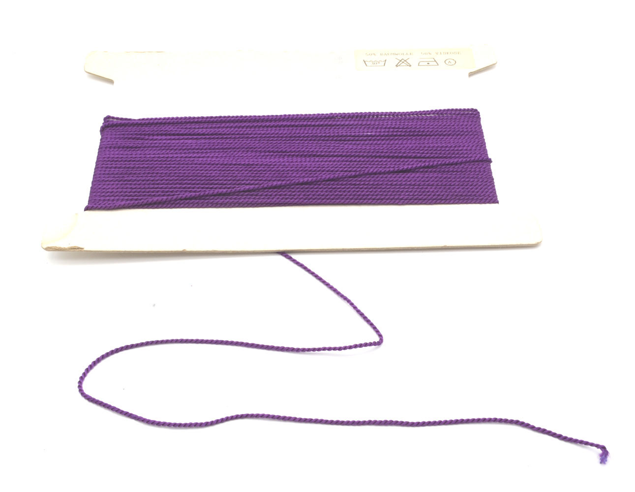 3 m Kordel gedreht 2 mm lila
