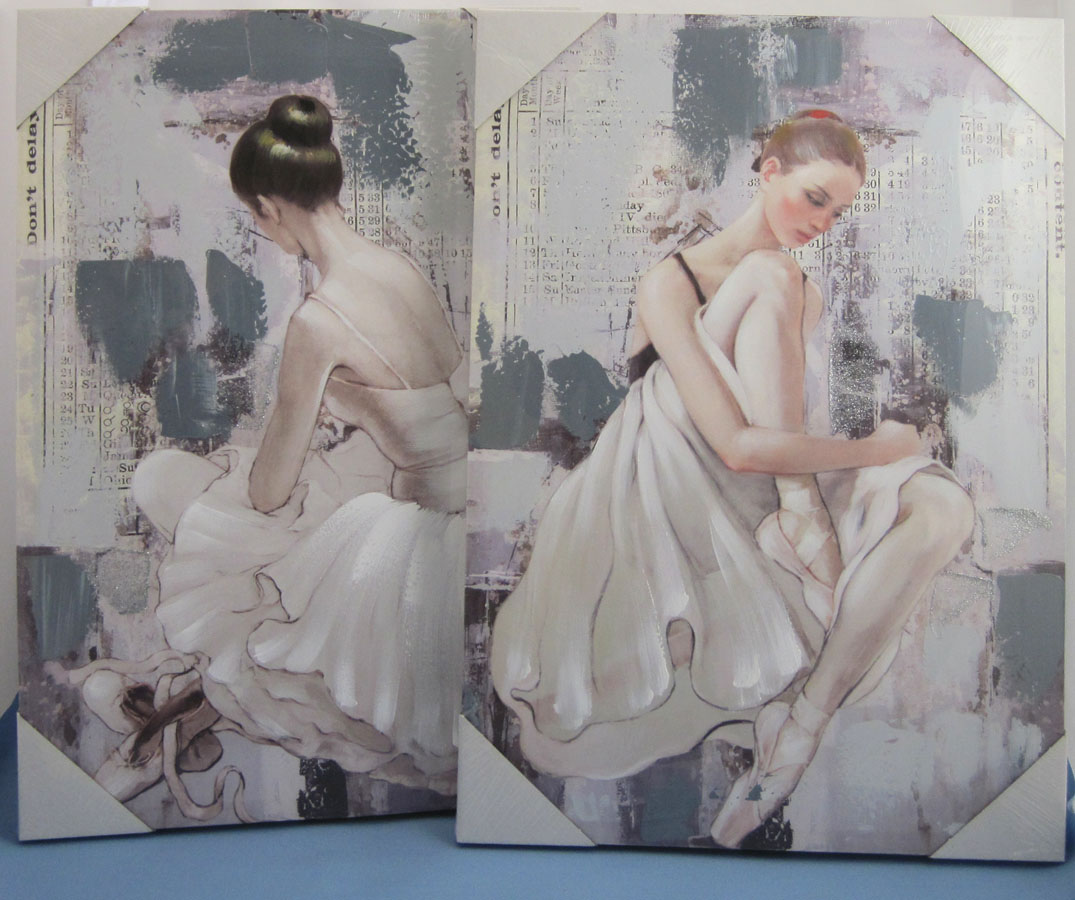 679536_wandbild_2erhUQKBe0OLeLHl Wandbild auf Leinwandrahmen 40 x60 (BxH) Ballerinas1