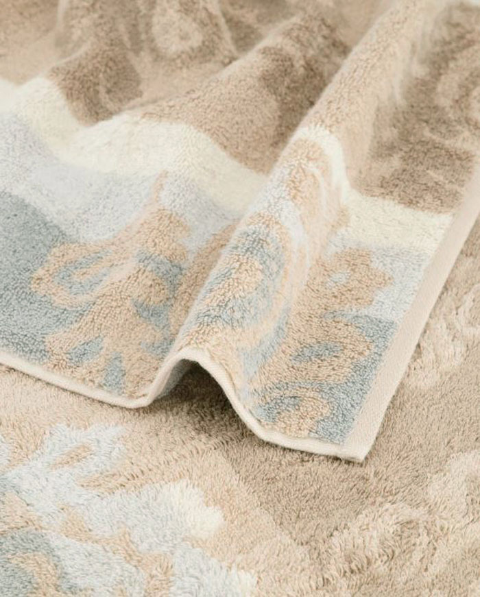 Handtuch Noblesse Cashmere Jaquardt, Fb. 33 Sand ca. 50 x 100 cm