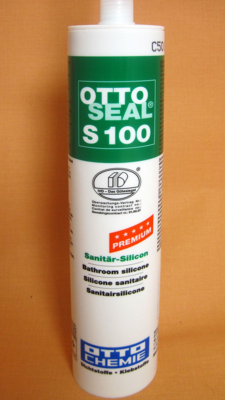 Sanitär-Silikon OTTOSEAL S100 Seide C6778, Kartusche 300 ml