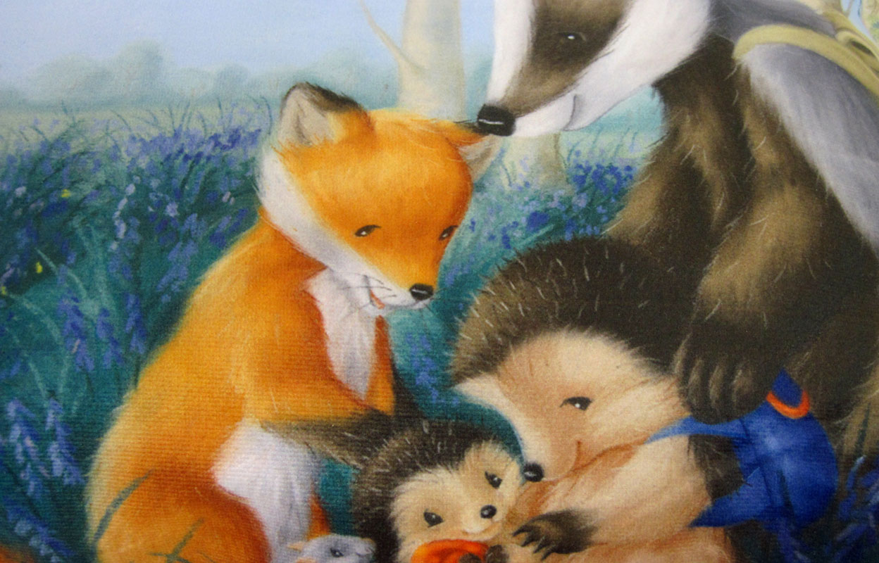 Kuschelkissen Kleiner Igel ca. 45x25 cm mit Füllung und RV