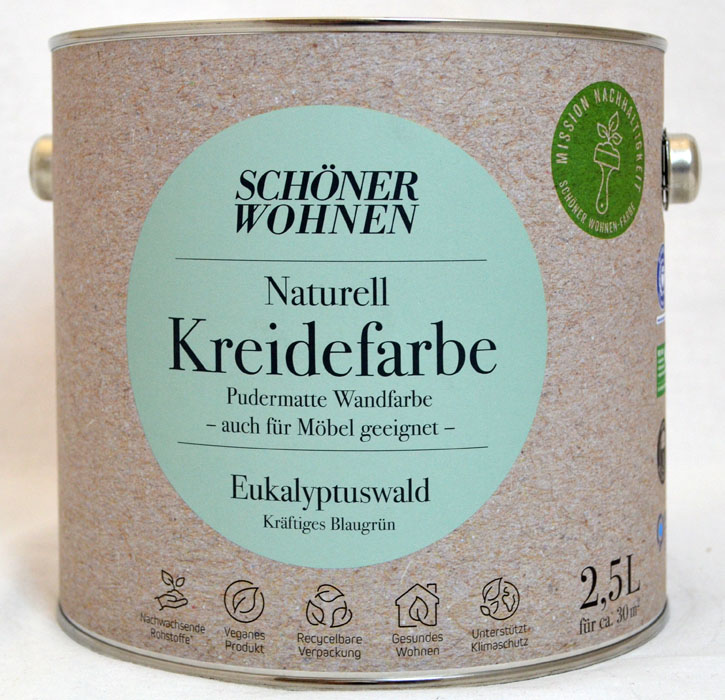 Naturell Kreidefarbe Eukalyptuswald 2,5 l