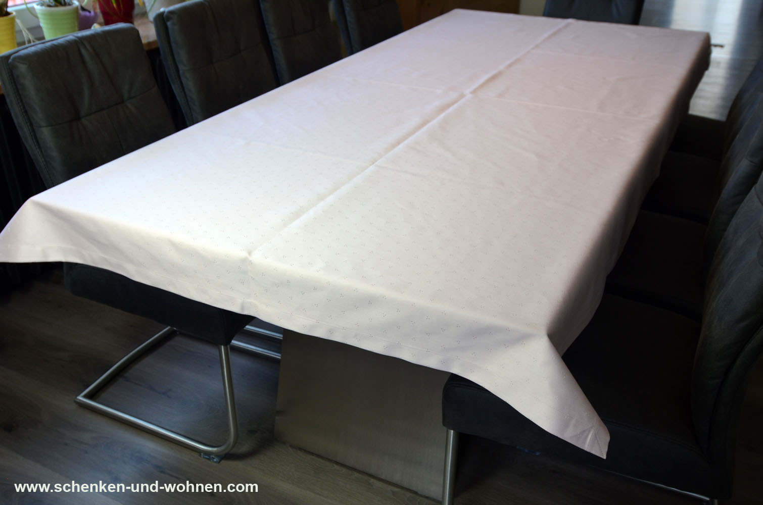 Tischwäsche Tischdecke 130 x 330 cm rosé