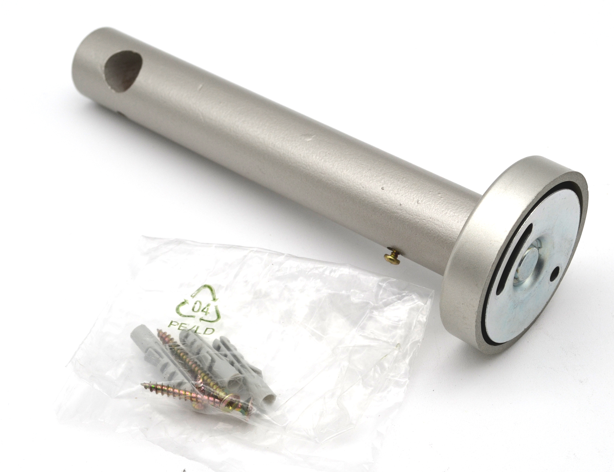 1 Holz-Träger geschlossen für Stilgarnituren Ø 20 mm silber WA 17,0 cm