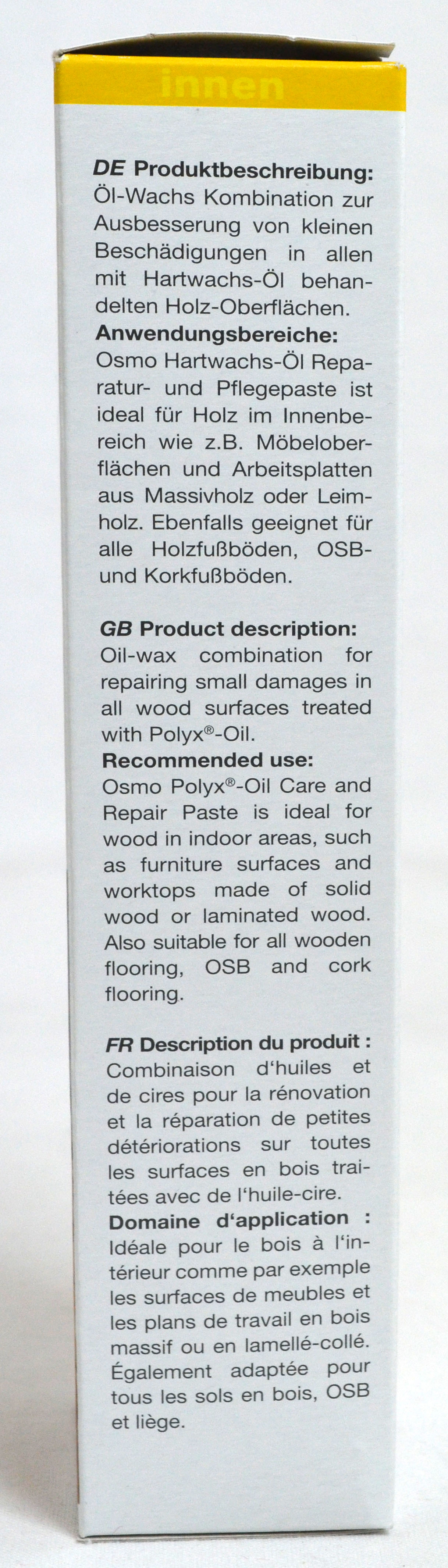 Osmo Hartwachs-Öl Reparatur- und Pflegepaste 75 g Farblos