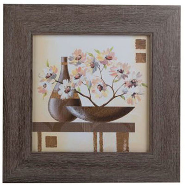 wandbild-wanddeko-gross-44x44cm-vase-mit-blumen-kunstdruck-auf-holz-kaschiert_1 Modernes Bild "Vase mit Blumen" mehrfarbig ca. 44 x 44 cm